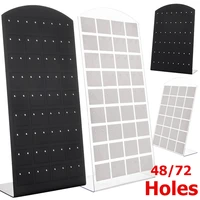 4872 holes earrings studs necklaces jewelry display rack portable necklace stand storage holder organizer creative storage box