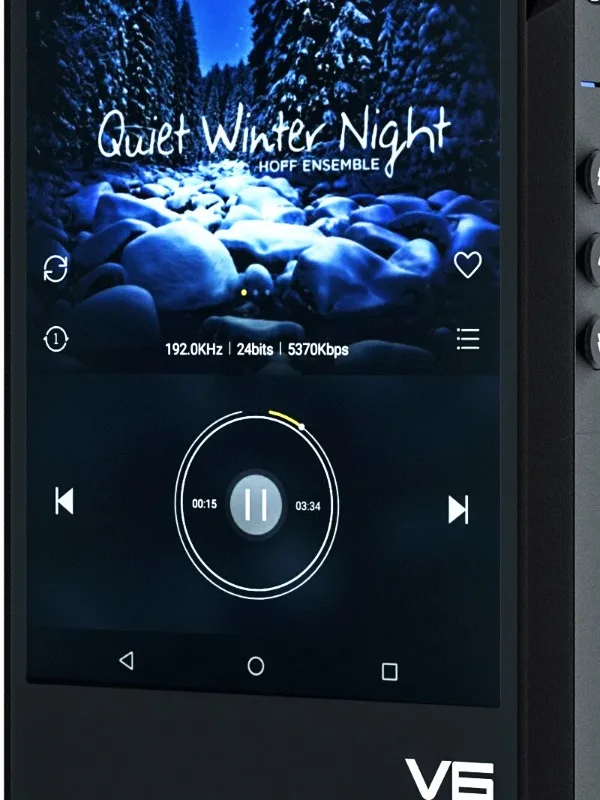 V6 black A-ndroid HIFI плеер DSD512 LDAC MQA16x 4 мм