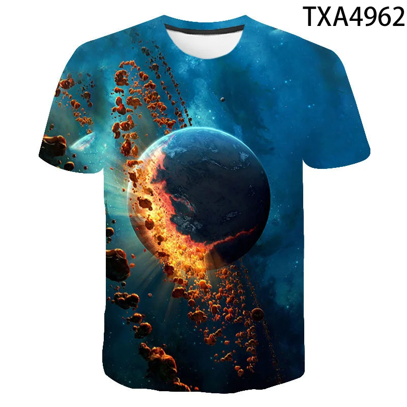 

New Universe Planet Space Galaxy 3d T-shirt Men's Women's Kids T-shirts Print Starry Sky Cool Boys Girls Street Fash