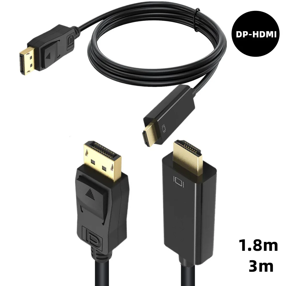 

Кабель-преобразователь HD в DP, 4K, Версия 1,4, поддержка 3D 1080P