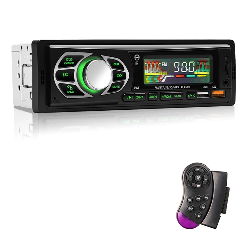 

Автомагнитола 1din, Bluetooth, стерео mp3-плеер, FM-приемник, 12 В, поддержка зарядки телефона, AUX/USB/TF карта в комплекте