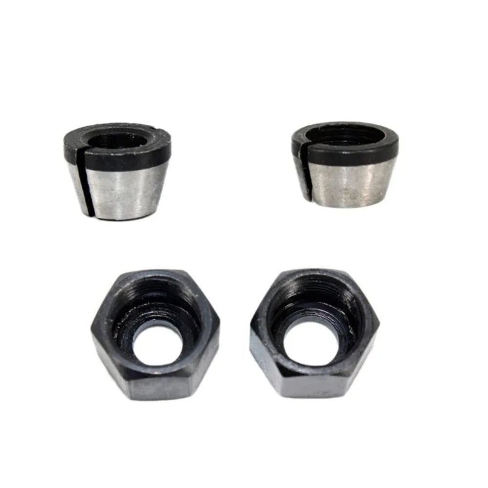 

4pcs/set 6/8mm Collet Chuck Carbon Steel Nut For Chuck Conversion Trimming Engraving Machine Woodworking Hand Tool