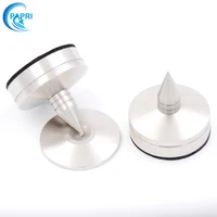 papri 4pcs 35mm stainless steel isolation spikes cones for audio amplifier speaker turntable diy feed pad
