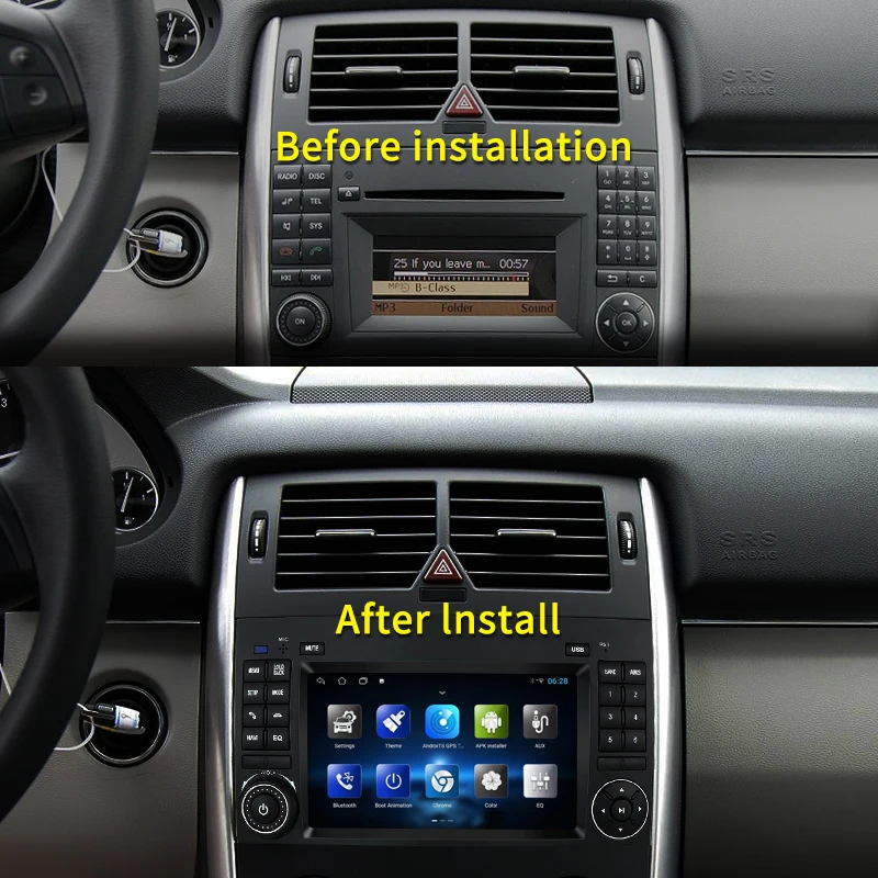 Заводская цена 2Din Android Bluetooth динамик GPS навигация Carplay автомобильный видеоплеер