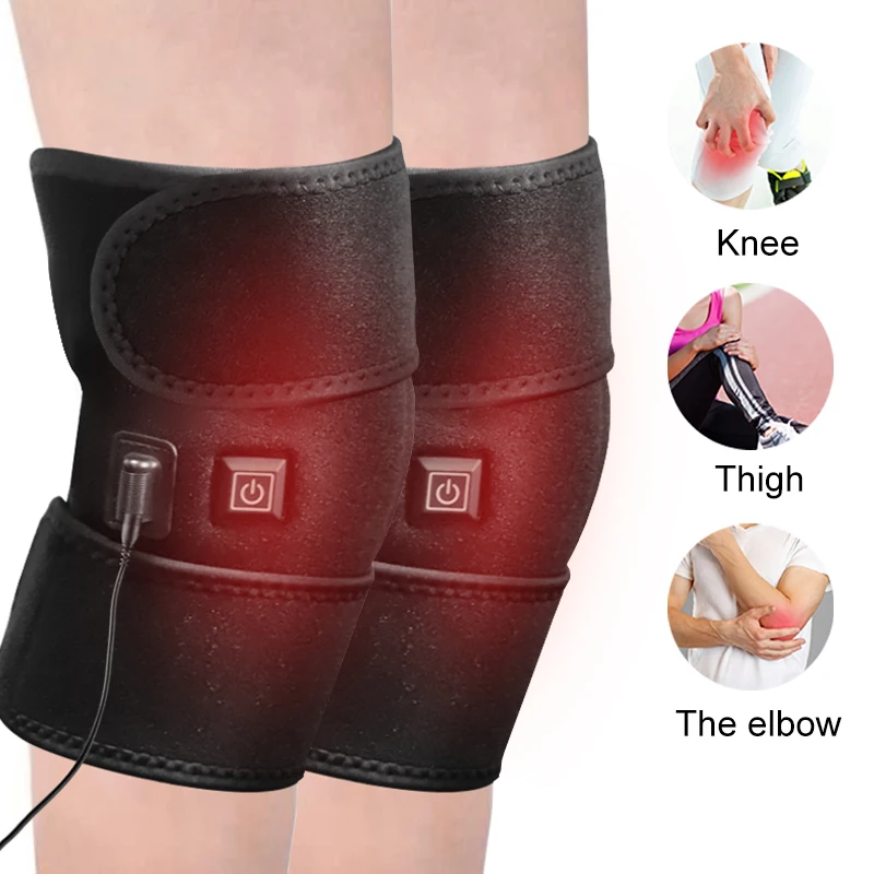 Riscaldamento elettrico massaggiatore per ginocchio supporto per l'artrite spalla fisioterapia gamba artrite gomito sollievo dal dolore articolare ginocchiera calda