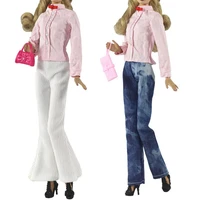 3pcsset doll fashion clothes accessories for 30cm 16 dolls casual wear suit barbie clothes doll accessories diy dollhouse toy