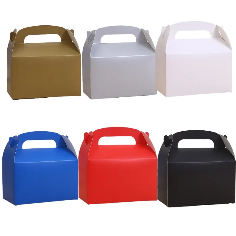 Большая простая одноцветная ручная Подарочная коробка вечерние праздничные