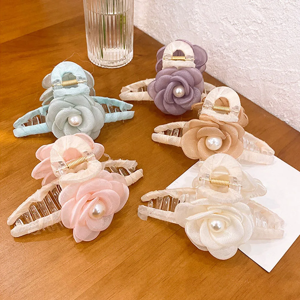 

Pearl Non-slip Big Catch Clip Female Elegant Side Clip Shark Clip Strongly Fixed A Variety Of Optional Headwear Accessories