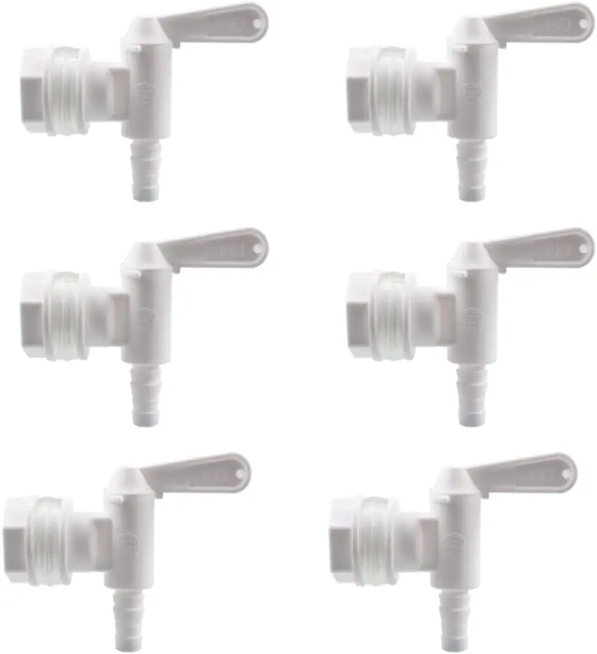 

PERA 6pcs PACK Bottling Bucket Plastic Spigot, Replacement for Beer or Soda Homebrewing