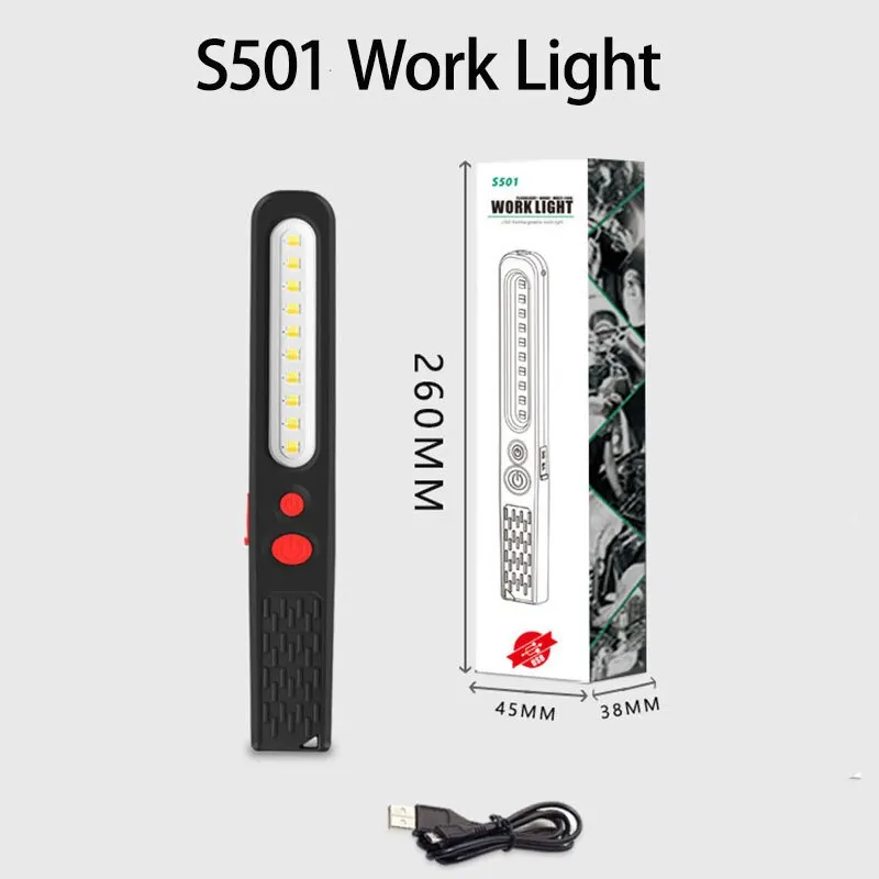 

Портативный светодиодный фонарик S501/S550 USB перезаряжаемый