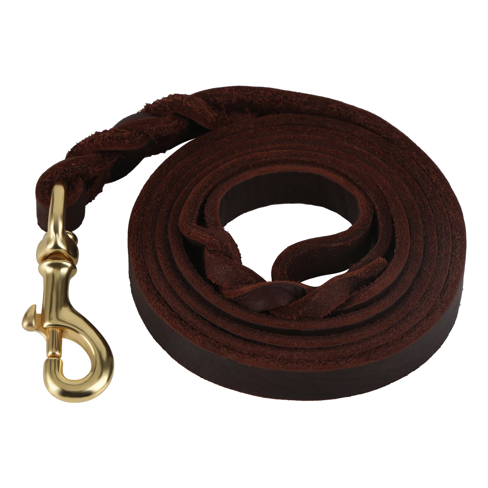 

Кожаный собачий поводок сверхпрочный мягкий и прочный поводок для собак среднего и большого размера