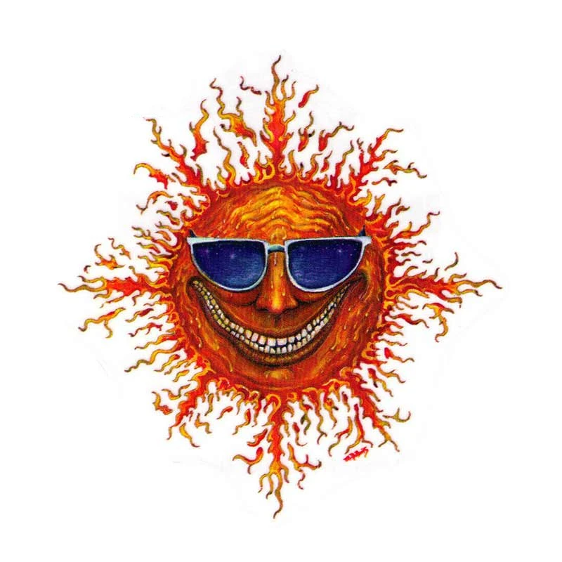 

Creative Funny Sun Celestial Fashion Car Sticker PVC Body Windshield Accessory Laptop Decorate Exquisite Waterproof Auto Decal