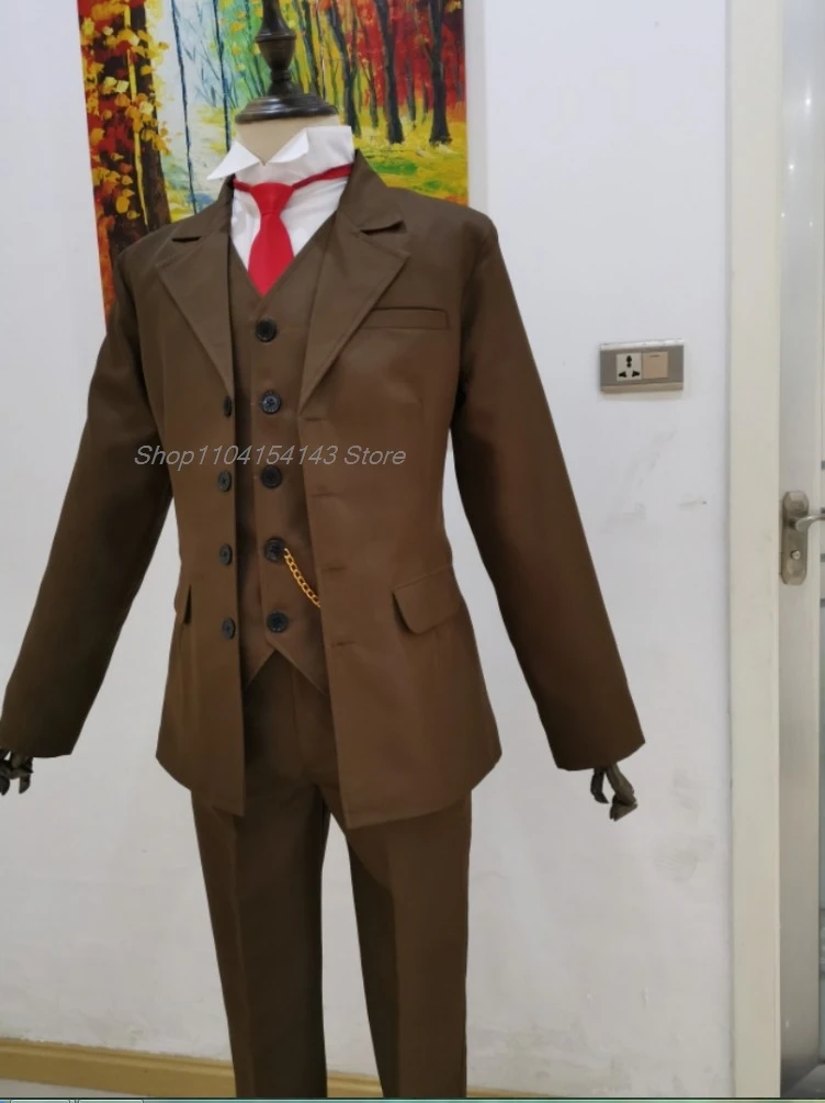 Аниме MORIARTY THE PATRIOT Альберт Джеймс Мориарти Уильям Косплей Костюм Парик Коричневая