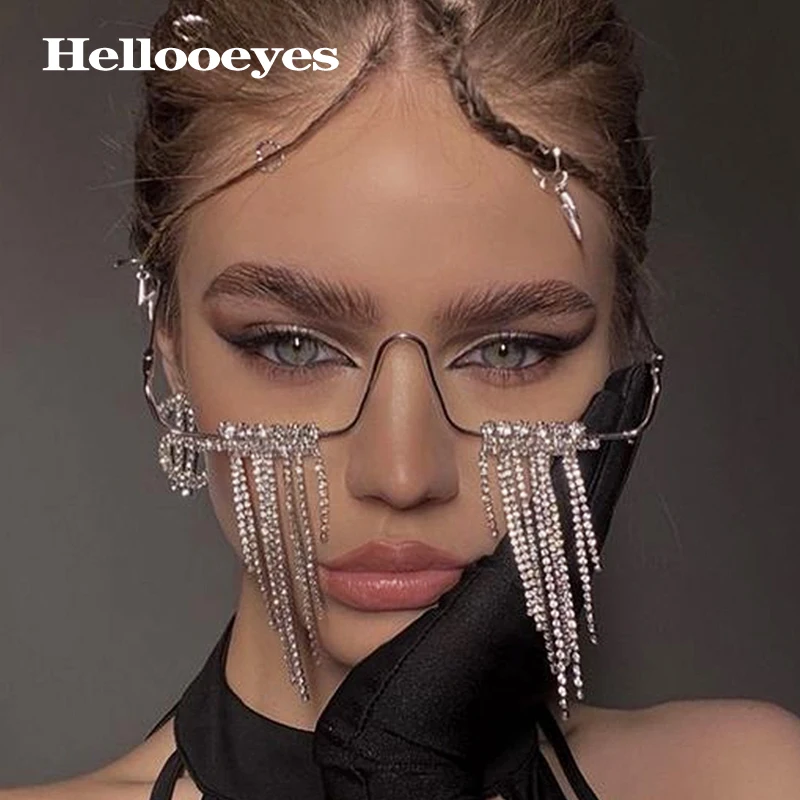 

Бриллиантовые оправы для очков в стиле стимпанк для женщин Роскошные Стразы оправы для очков винтажные оправы для солнцезащитных очков муж...