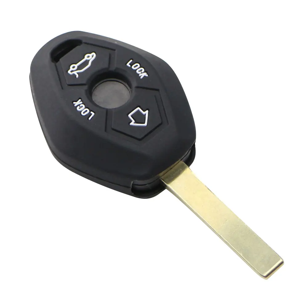 Jameo Auto Silicone Car Key Protection Cover Case for BMW E38 E39 E46 E53 E60/61 E63/64 E83 E85/86 Keys Protection Chain Fob Bag