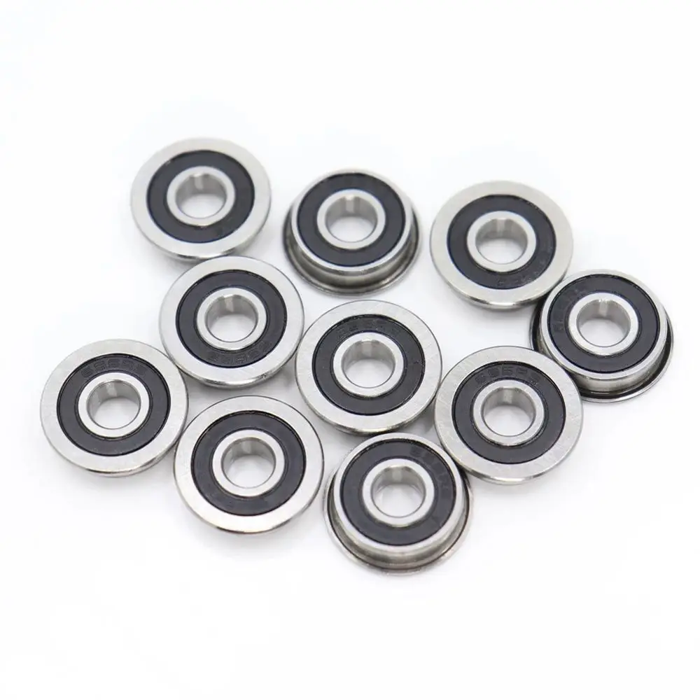 

3.1 Bearing Steel Flanged Miniature 5*13*4 mm 3D Printer F695 RS Ball Bearings Flange Ball Bearing F695 2RS Bearing