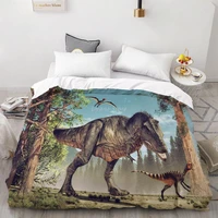 3d hd digital printing custom duvet covercomforterquiltblanket case single bedding 140x200 cartoon dinosaurs drop shipping