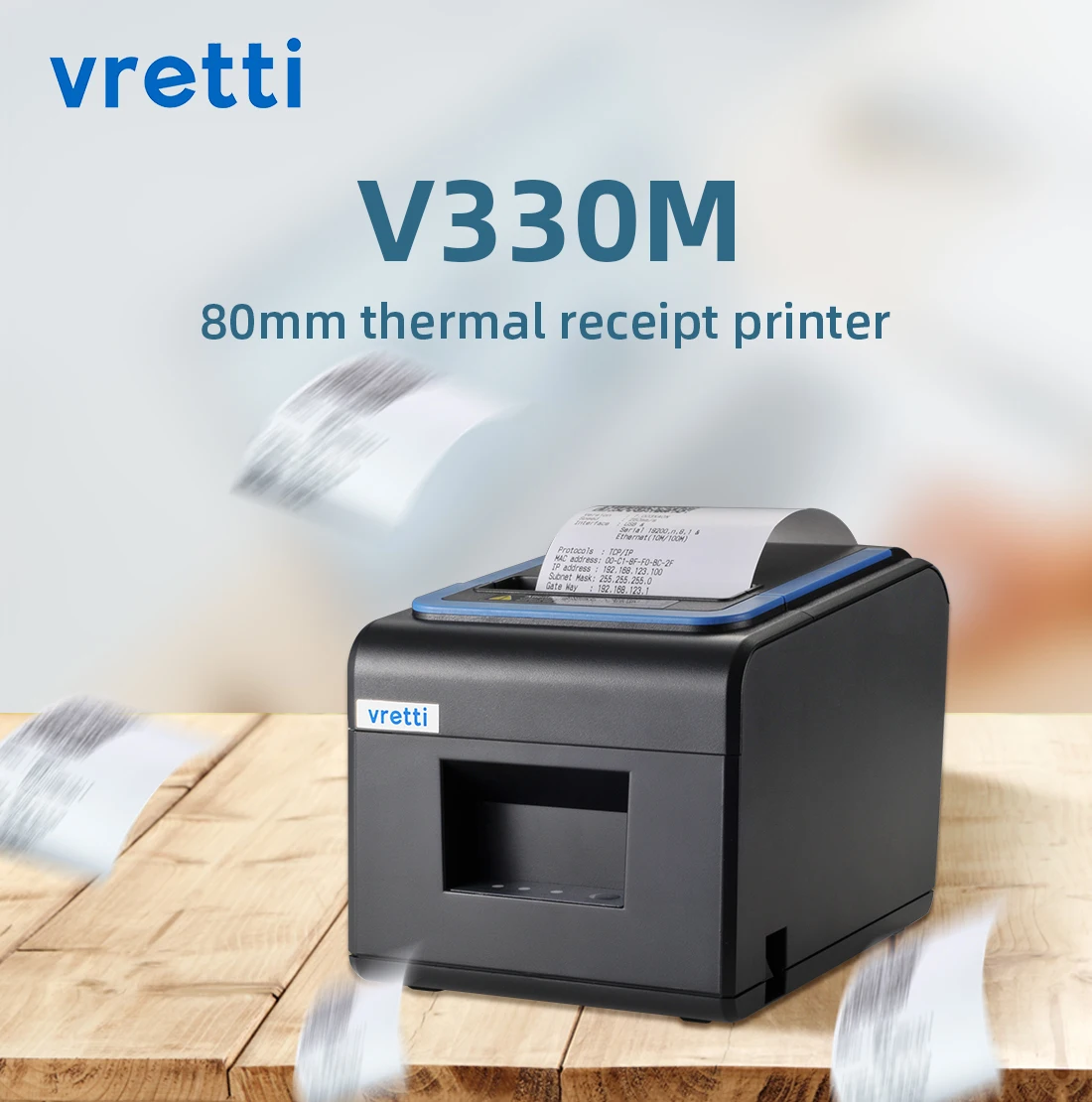 Термопринтер для чеков Vretti V330M 3 дюйма 260 мм/секция высокоскоростной интерфейс Usb
