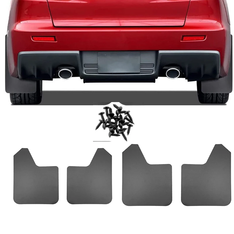 

4PCS Universal Black Red Car Styling Protection Body Modification Kit Auto Mud Flap Car Auto Van SUV Pickup Accessories