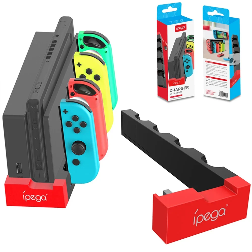 

PG-9186 Controller Fast Charger Charging Dock Stand Station Holder Adapter for Nintendo Switch Game Console with Indicator