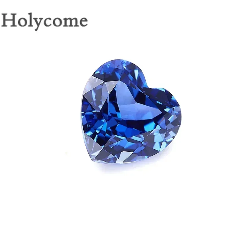 Holycome синий цвет [лабораторная выращенная сапфировая форма сердца] Оптовая