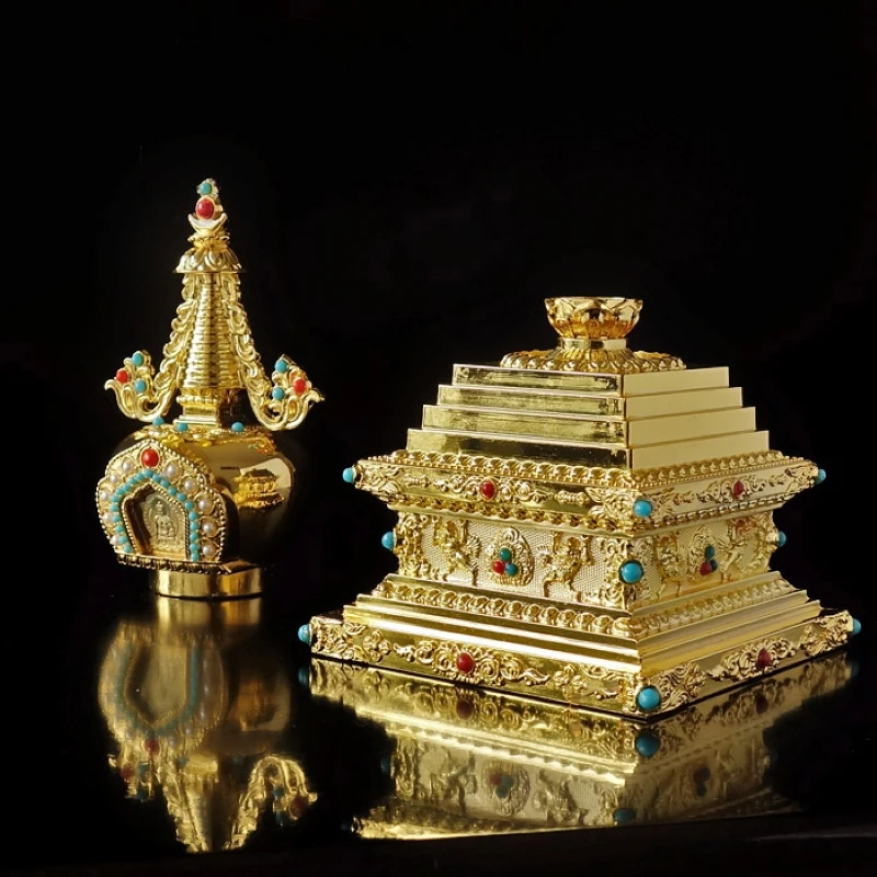 Статуя пагоды Будды из сплава для медитации и духовного самочувствия в тибетском