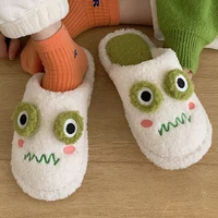 2022 new winter cotton slippers home funny cute cotton women indoor warm baotou plush slippers female home cotton shoes