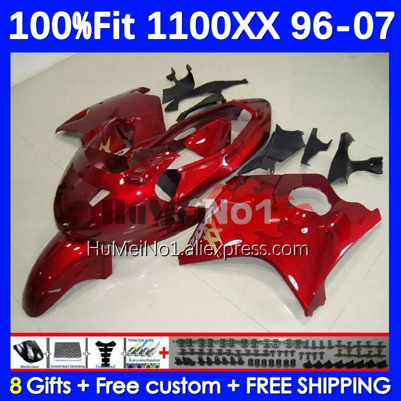 

OEM Blackbird для HONDA CBR 1100 XX 1100XX 93No.0 CBR1100XX 96 97 98 99 00 01 2002 2003 2004 2005 2006 2007 обтекатель металлик красный