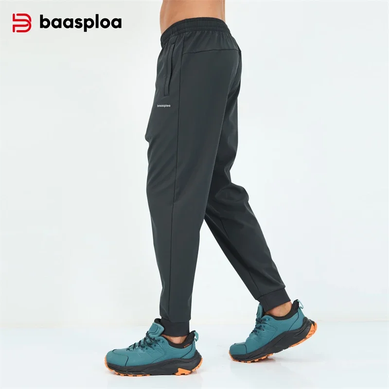 Baasploa новые мужские длинные брюки осенние модные однотонные спортивные штаны для