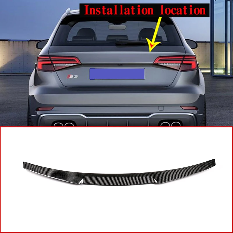 

Задний спойлер из углеродного волокна для Audi A3 S3 2014-2019