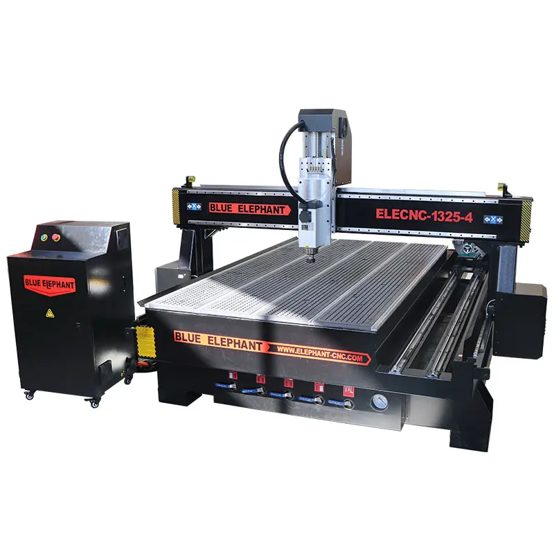 

competitive price china 1325 wood working carving cnc router 4 axis rotary with mach3 control