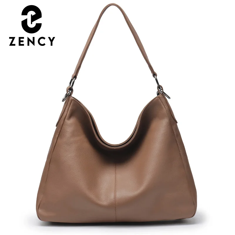 Zency Designer Женская сумка-хобо Повседневная застежка-молния Кожаный чемодан большой