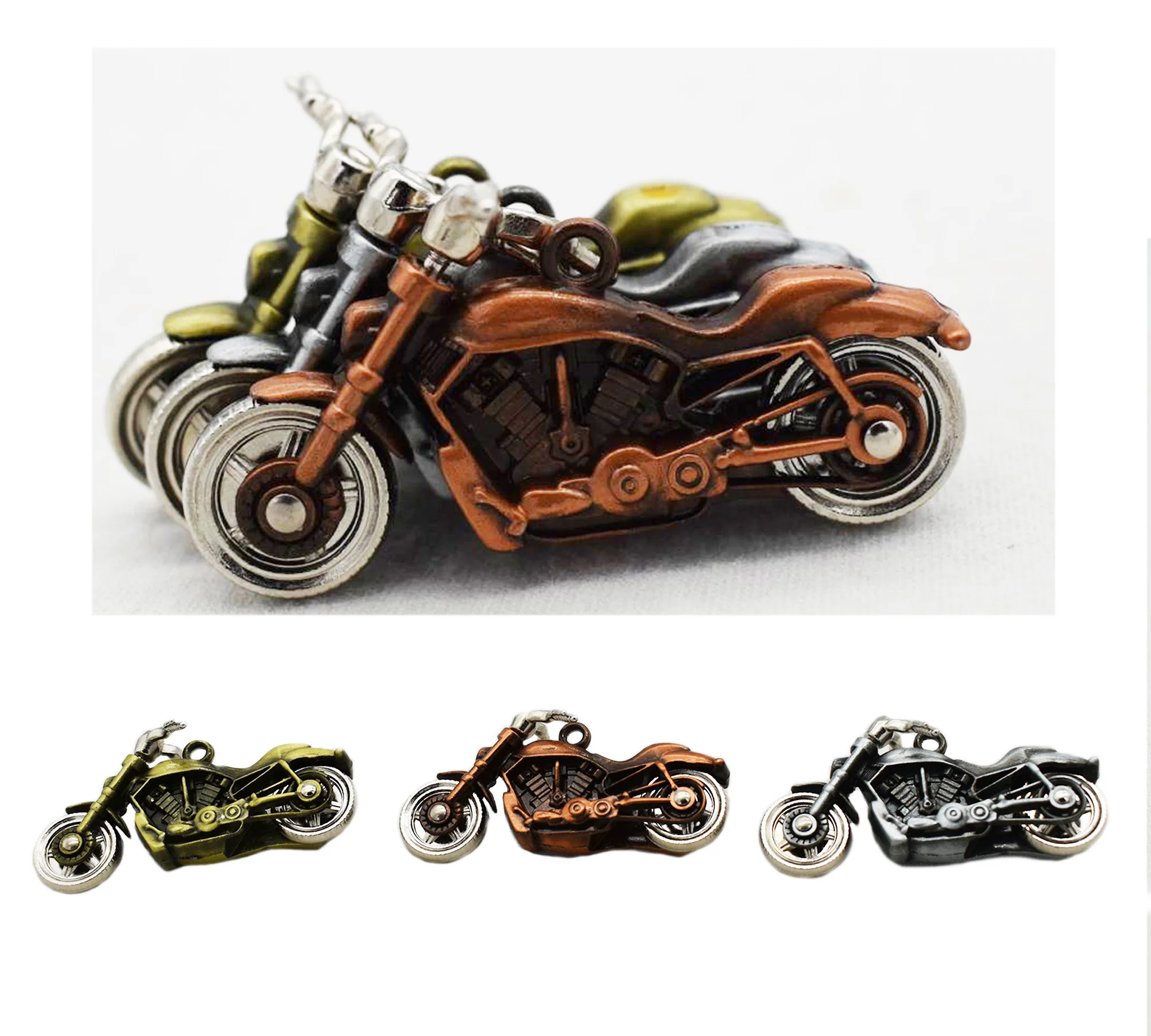 

Mini Child Motor Metal Motor Cycle Pendant Mini Motorcycle Model Motor Showpiece Gift Perfect Gift Model Toy for Children