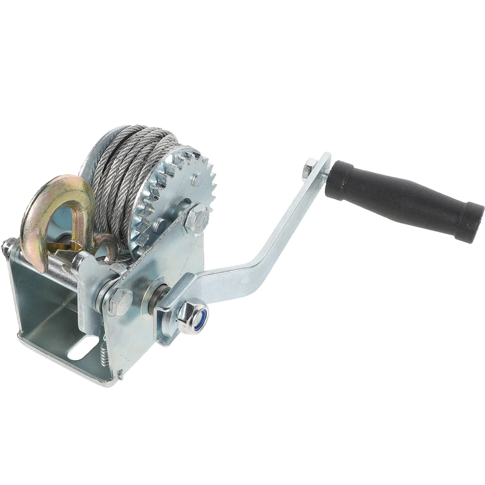 

Heavy Duty Winch Manual Towing Winch Mini Trailer Winch 500LBS (With 7m Steel Cable)