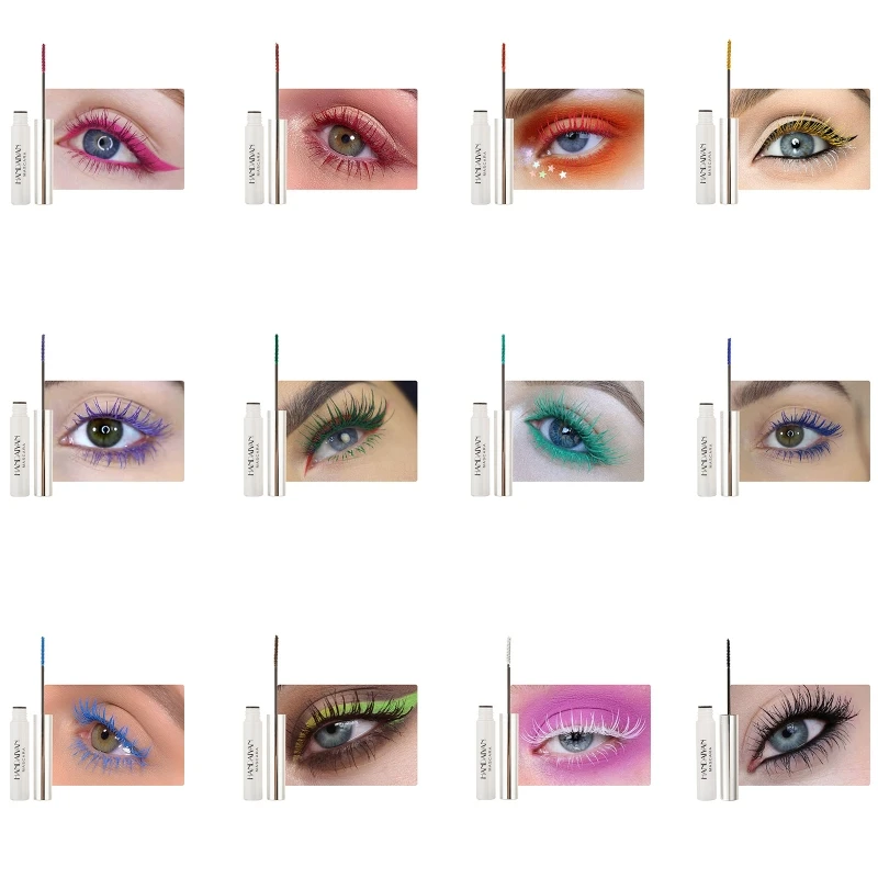 

Waterproof Color Mascara,Longlasting,Smudge-Proof,Voluminous Charming Mascara K3NE