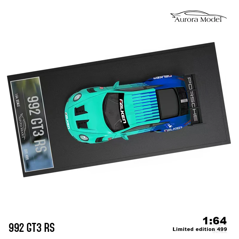 Модель автомобиля игрушечного Аврора 1:64 RWB992 GT3 RS из сплава литой спортивный