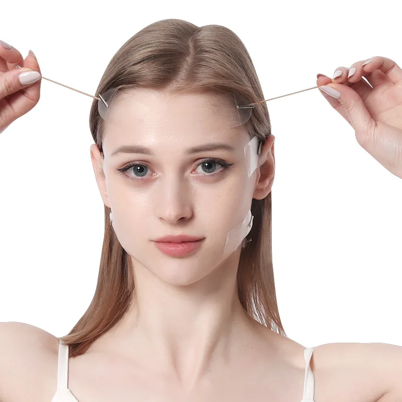 Наклейки для лица New Tech Invisible Thin Face Sticker Instant V Shape Tape and Band Slim Double Chin Lifting Patch Anti Wrinkle on.