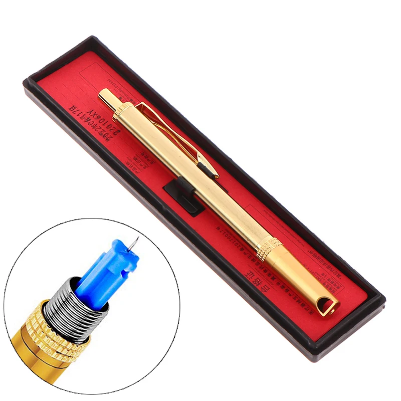 

Blood Lancing Pen Stainless Steel Lancet Point Pen Bloodletting Acupuncture Massage Therapy Handle