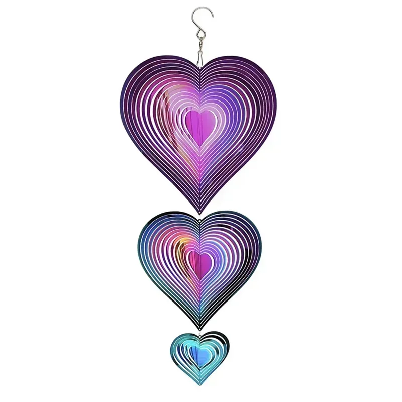 

Металлические подвесные колокольчики Love 3D