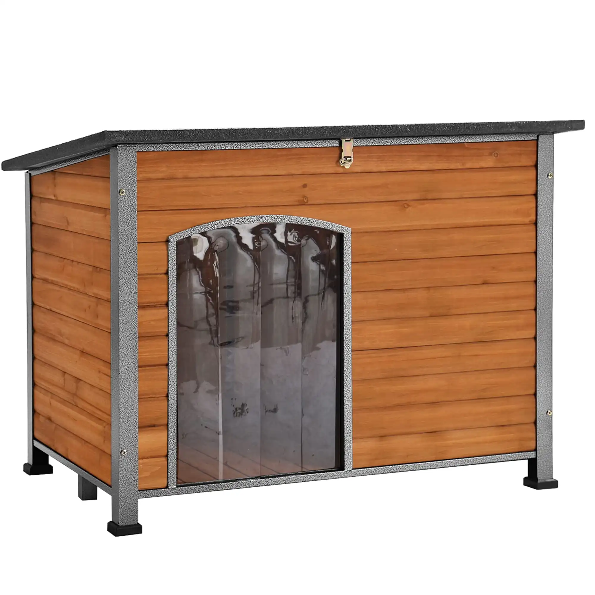 

Wooden Dog House Anti-chewing Kennels for Outdoor & Indoor, Brown, Large