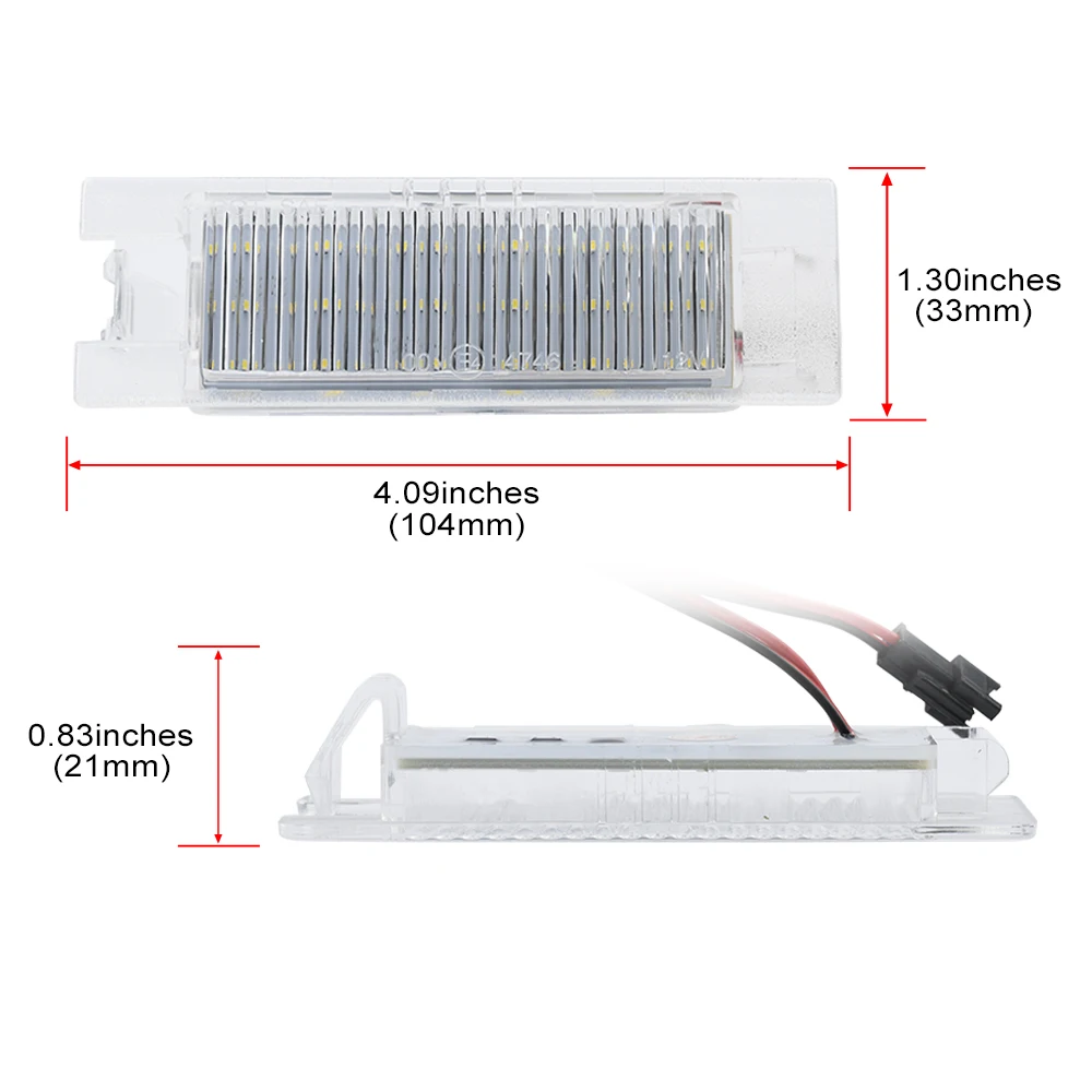 2x светодиодный фонарь номерного знака Canbus для Opel Astra H J K Corsa C D E Insignia A Vectra Zafira B Meriva