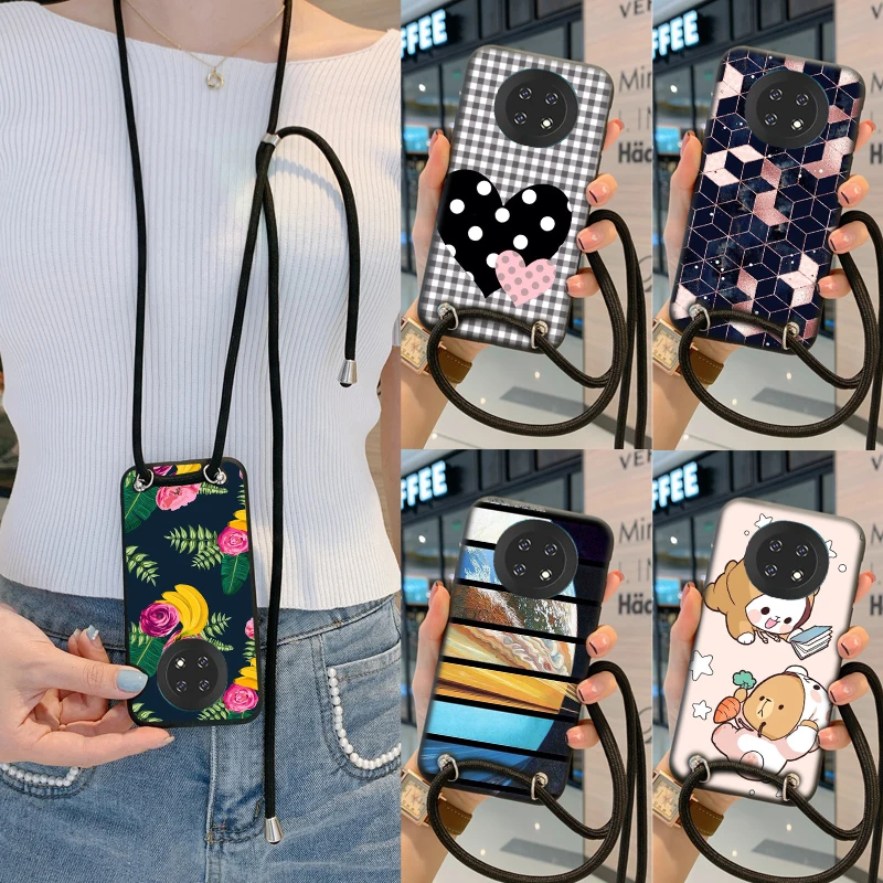 

Necklace Lanyard Rope Cover Case For Meizu Note 8 Note8 9 Note9 16s Pro 16t M8 Lite X8 M10 Pro 6 Plus Phone Cases Luxury