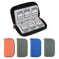 22 slots memory card storage case bag carrying holder wallet box for cfsdmicro sdsdhcmsds protector pouch game accessories