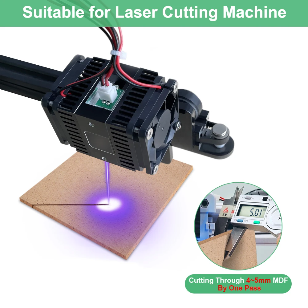 LASER TREE 80W Effect Laser Module 450nm TTL CNC Laser Head for Laser Cutting Machine Engraver Wood Cutting Tool enlarge