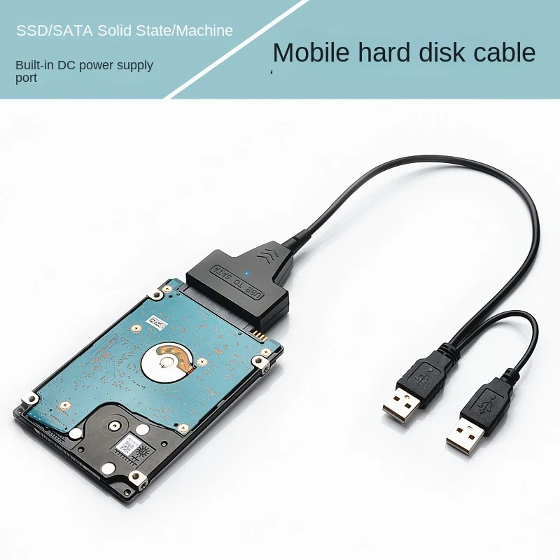 SATA кабель для ноутбука, SSD 2,5 дюйма, настольный HDD внешний жесткий диск USB 3,0 адаптер с портом питания для Mac OS, Windwos