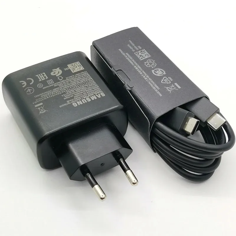 Супер Быстрое Зарядное Устройство 45 Вт Для Samsung Eu Pps Pd Galaxy C55 S24 S23 S21 Plus Ultra Z Fold 6 5 Dual