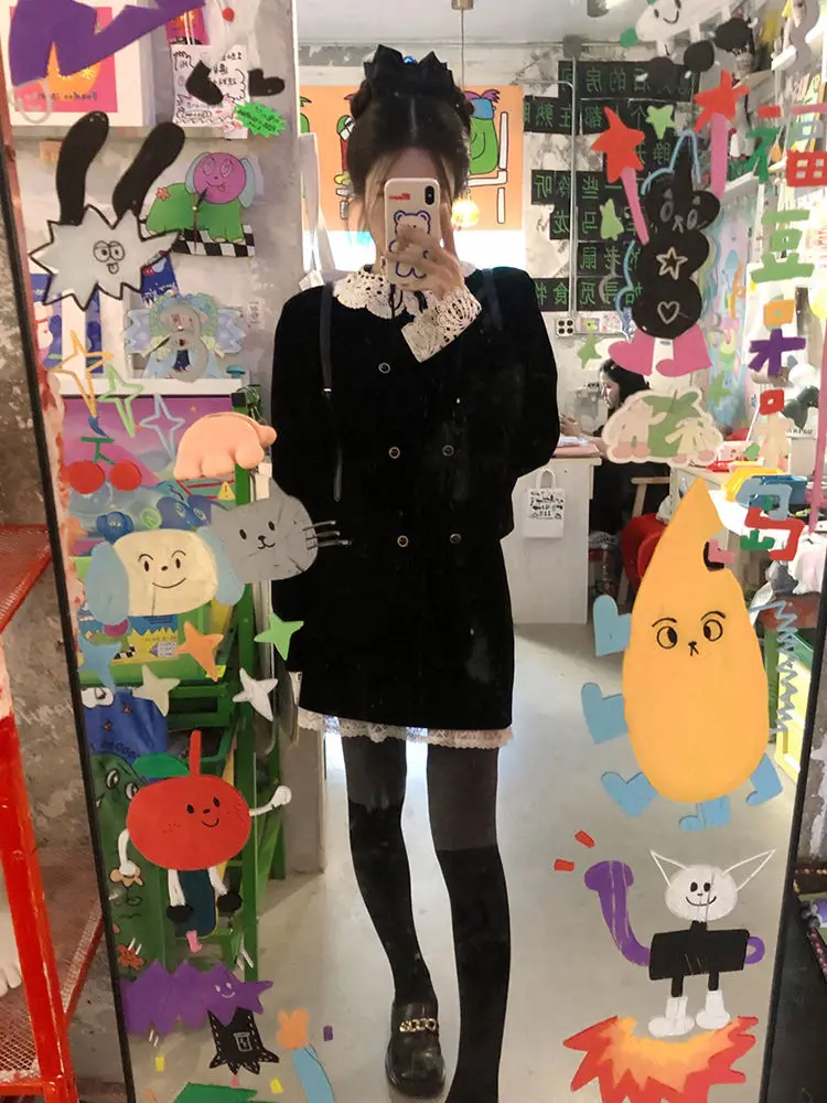 Женская юбка с высокой талией Korobov осенний комплект из двух предметов милый