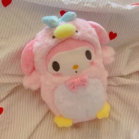 sanrio cute cartoon cinnamoroll penguin series plush doll soothe doll kawaii my melody sleeping pillow birthday gift