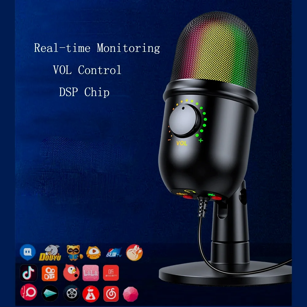 Конденсаторный микрофон rgb usb. Конденсаторный микрофон rgb usb