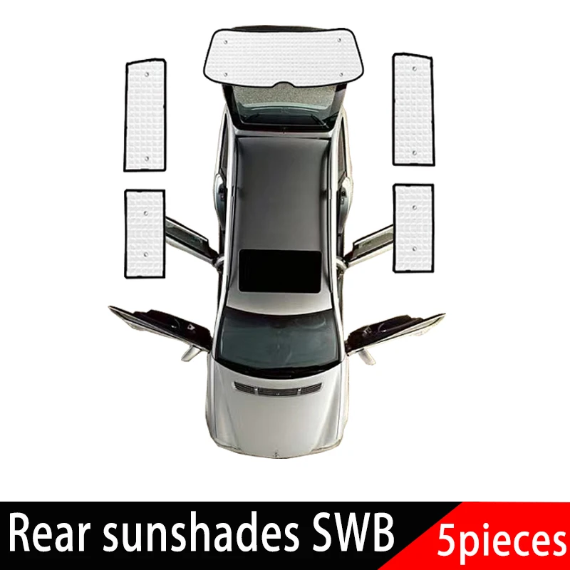 

Для Volkswagen VW Transporter Caravelle Multivan Doubleback T6 SWB 2015 ~ 2024 автомобильные солнцезащитные чехлы для окон, аксессуары